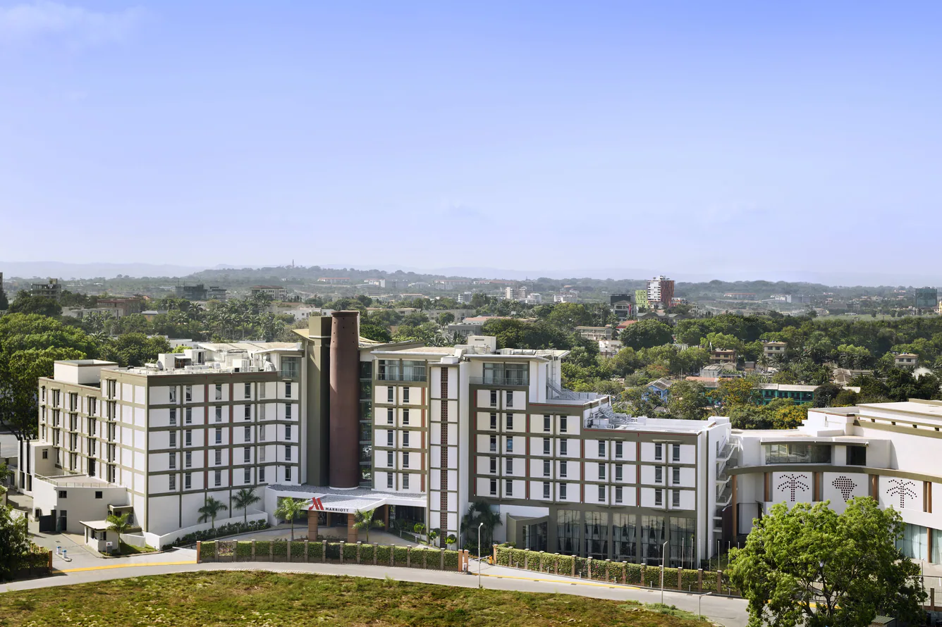 Aerial view of the Marriott Hotel Accra